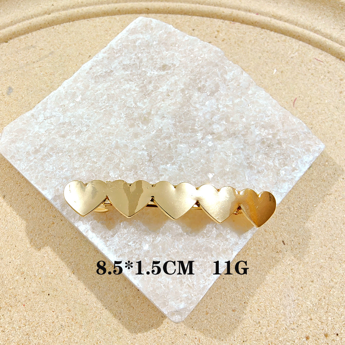 Wholesale Spring Clip Geometric Alloy Hairpin Back Head Ponytail Hair Accessories All-match Fashion Hair Headwear